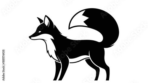 vector illustration of a wolf