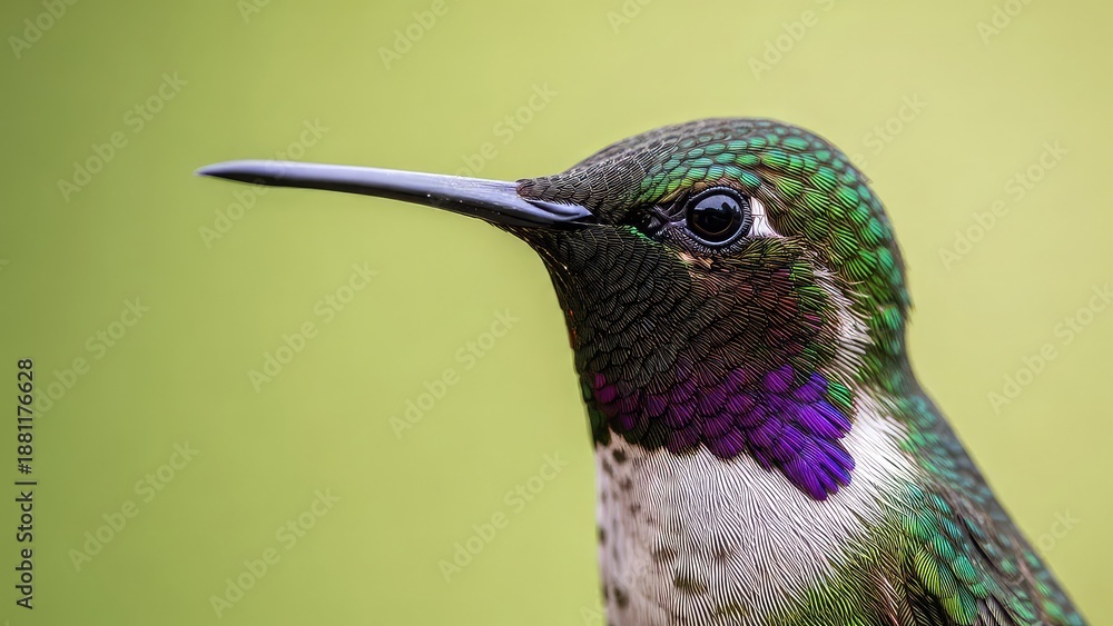Obraz premium Hummingbird Portrait and Macro