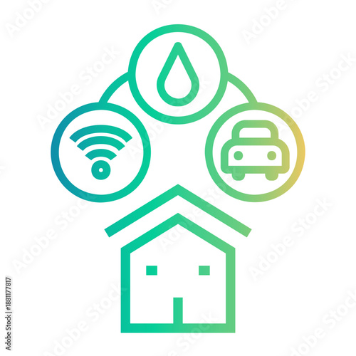 amenities Line Gradient Icon