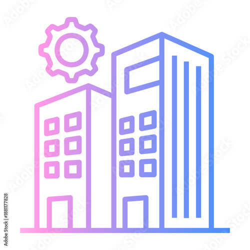 amenities Line Gradient Icon