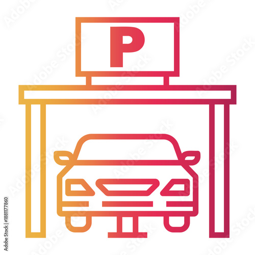 amenities Line Gradient Icon