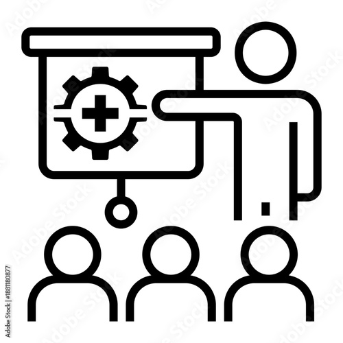 job training Line Icon