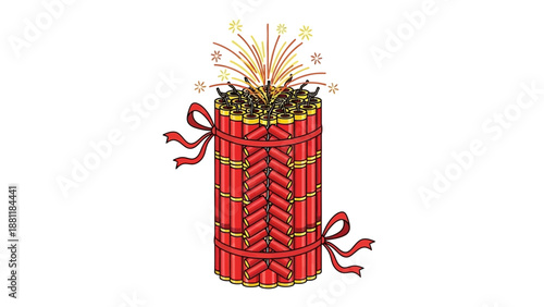 A vibrant sunset casts a golden glow over a calm tropical beach where turquoise waves gently lap against pristine white sand and leaning palm trees