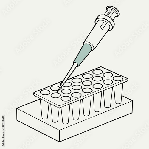 Pipette dispensing liquid into laboratory tubes