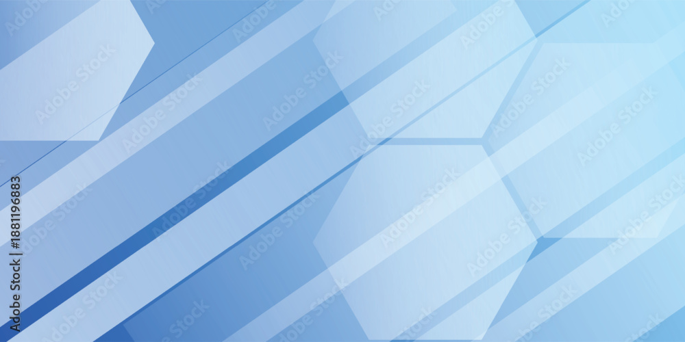 Fototapeta premium Abstract Blue Geometric Background With Light Gradient And Modern Design eps10