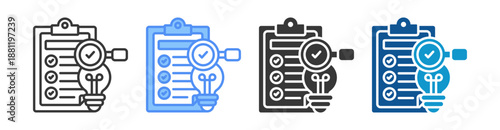 Verification Icon Set Multiple Style Collection