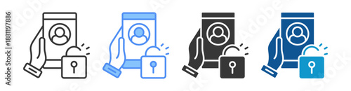 Access Control Icon Set Multiple Style Collection