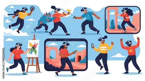 People dancing and having fun.