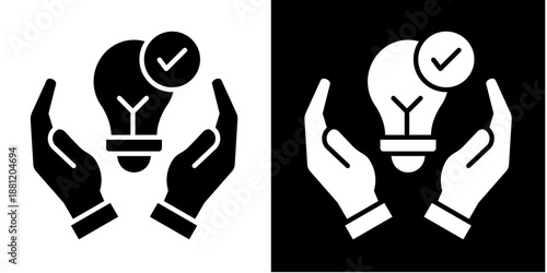 Problem Solving  Icon Set White Glyph Style Collection
