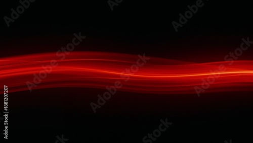 Abstract Red and Orange Light Streaks on Black Cinematic Background