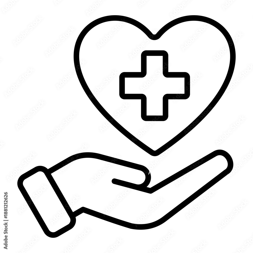 Obraz premium Medical Support Icon