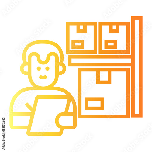 workplace Line Gradient Icon