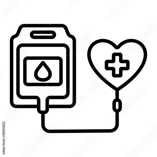 Blood Tranfusion Icon