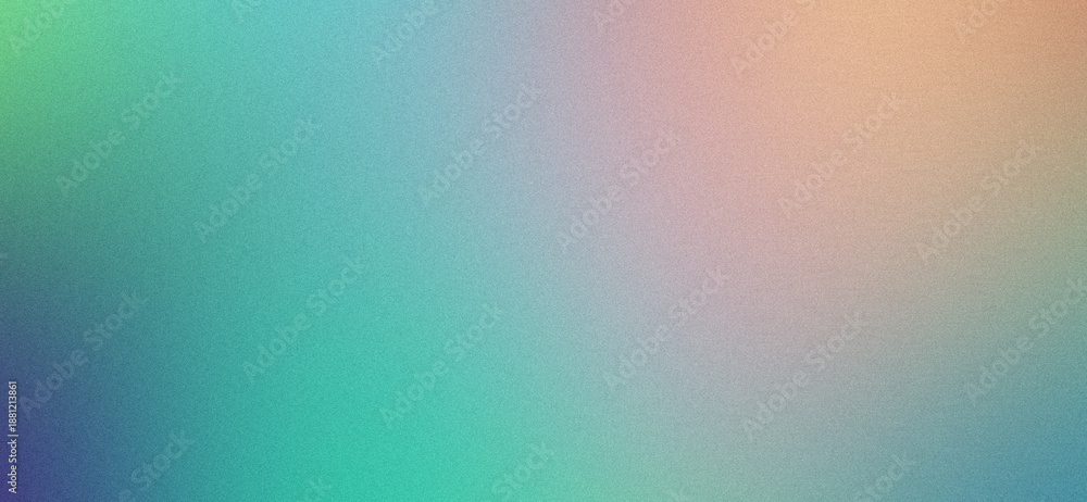 Obraz premium Pastel Pink and Cyan Abstract Grainy Gradient Background with Soft Film Grain Texture