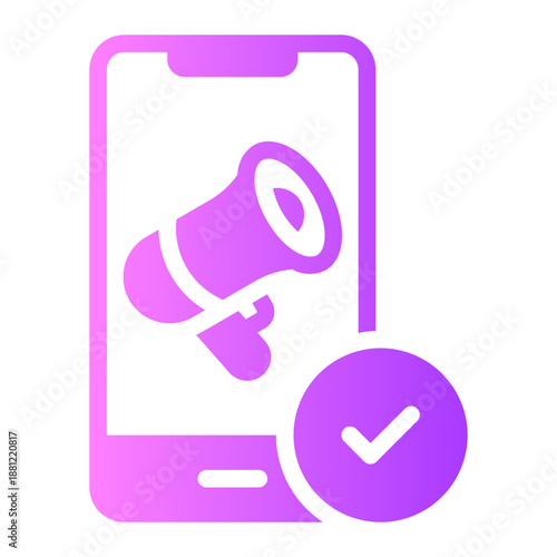 smartphone gradient icon