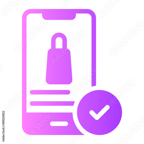 smartphone gradient icon