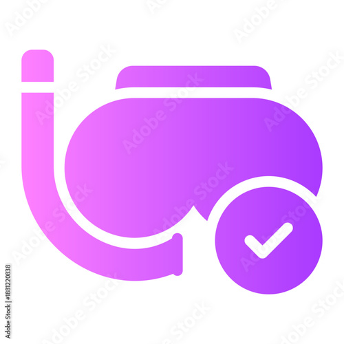 snorkling gradient icon