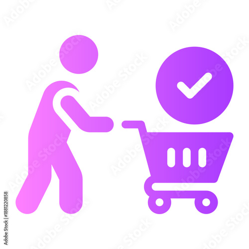 trolley gradient icon