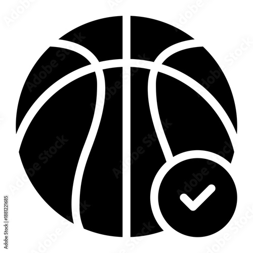basketball glyph icon