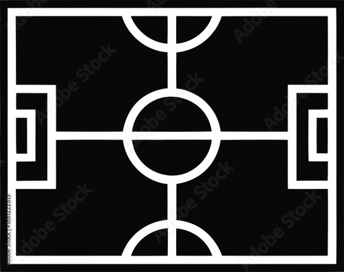 Tactical basketball court diagram with technical markings for professional sports game planning