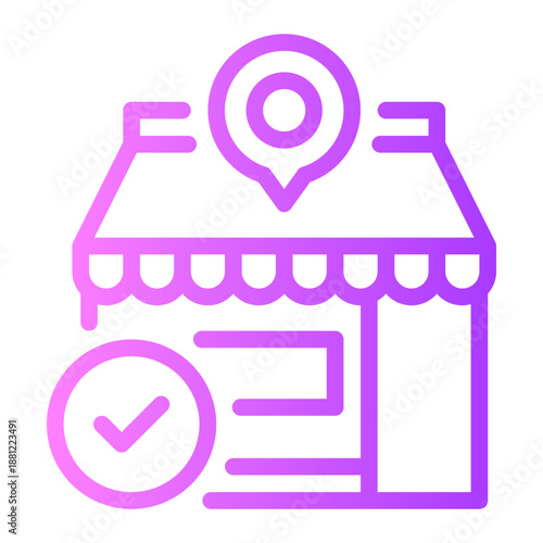 location gradient icon
