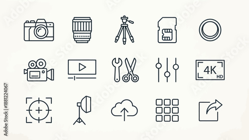 Accessibility Outline Icon Set Inclusive Line UI