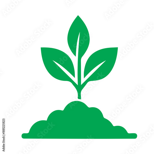 Green Plant Sprout Icon
