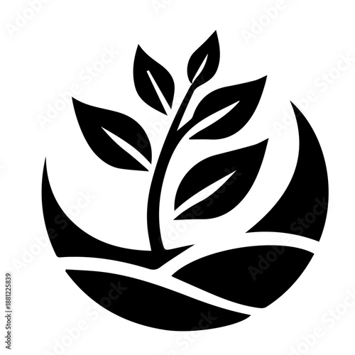 growing plant logo