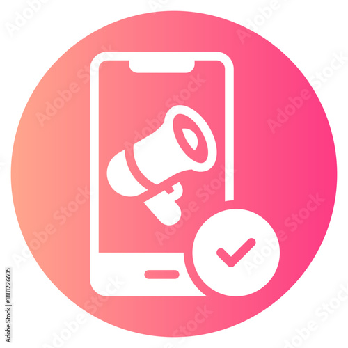 smartphone gradient icon