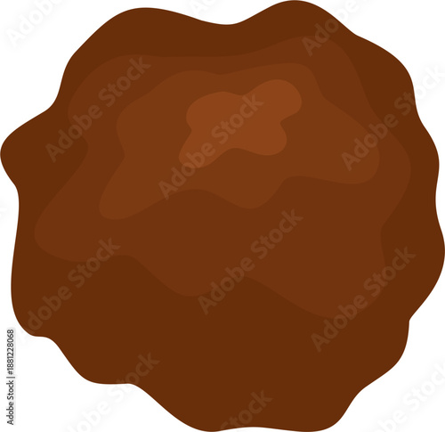 Brown meatball