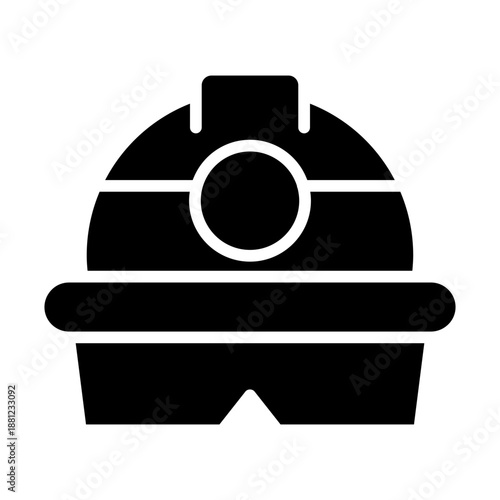 Safety helmet icon
