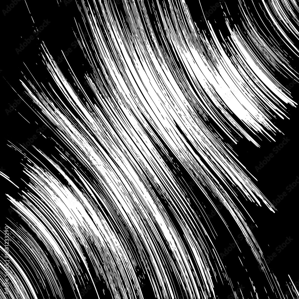 Obraz premium Abstract Black and White Brush Stroke Texture Background