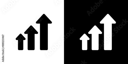 成長・急成長のアイコン（ベクター）