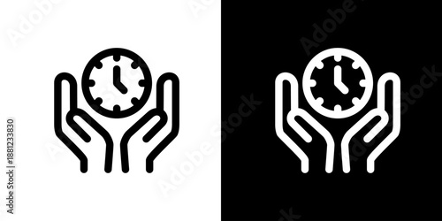 時間管理・時計のアイコン