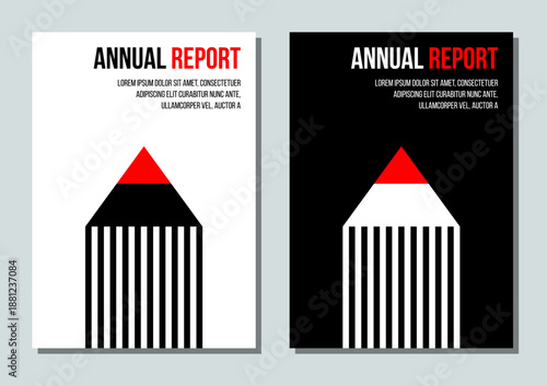 black and white cover school brochure vector design. vector illustration.