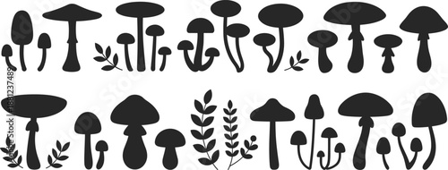 Diverse group of professional business people silhouettes standing together in formal suits and office attire isolated on a white background