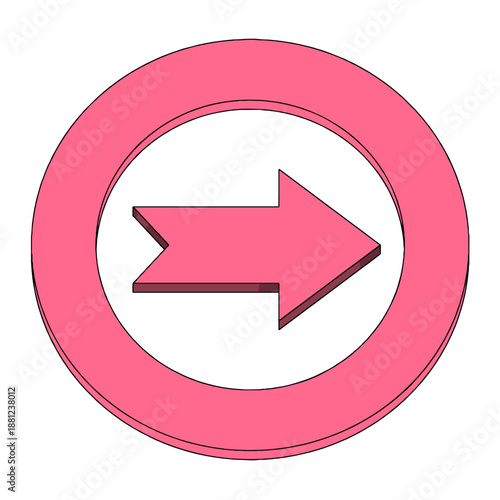 Arrow Icon Dirrection Symbol Element on White Background. Vector Illustration. Free Download Arrow Icon Dirrection Symbol Element on White Background. Vector Illustration. - GFXLoad