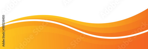 orange and white business wave banner background. vector Eps 10