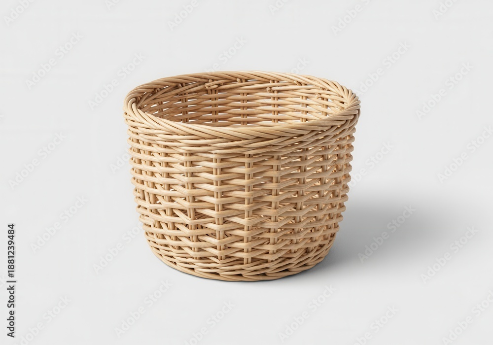 Fototapeta premium Woven Wicker Basket Container.
