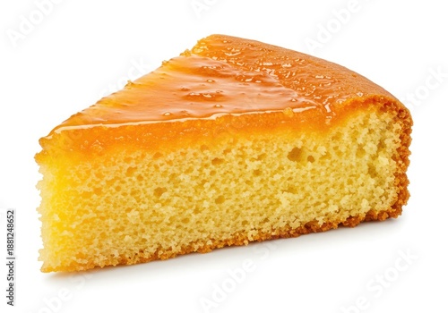 a slice of portakal tatls orange flavored sponge