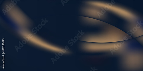 Abstract polygonal pattern luxury golden line with dark navy blue template background.