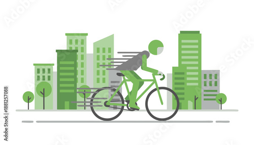Green City Commute: Sustainable Urban Biking Lifestyle