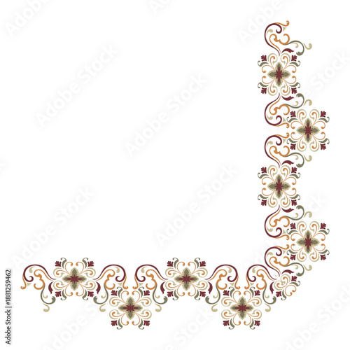 Floral arrangement for a bookshelf corner, vintage green floral pattern, flower corner.