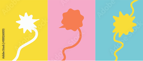 Vibrant Fluid Drift Abstract Layout with flowing shapes in warm colors featuring colorful, fluid wavy lines for a dynamic, modern feel, motivational design