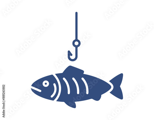 Grilled fish icon and glyph, food and keto diet, fried fish sign vector graphics, editable stroke linear icon
