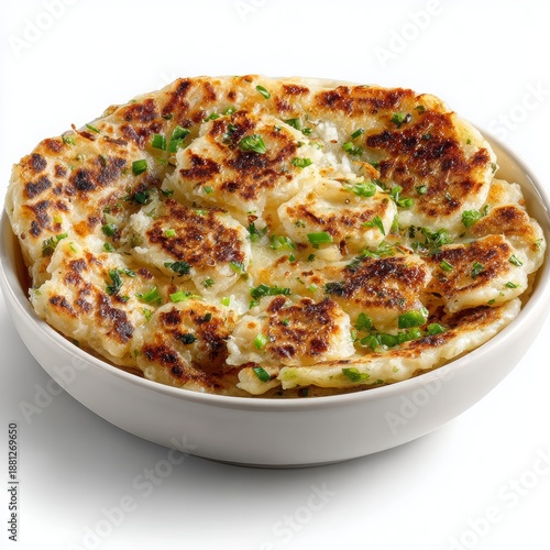 Crispy and Flavorful Pan-Fried Dumplings with Fresh Herbs