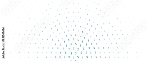 Light BLUE vector background with signs of dollars. Abstract illustration with colored financial, cash symbols. The pattern can be used for ad, booklets, leaflets of banks