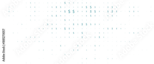 Light BLUE vector background with signs of dollars. Abstract illustration with colored financial, cash symbols. The pattern can be used for ad, booklets, leaflets of banks