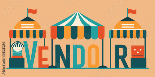 A vibrant vendor logo featuring rounded letters that transform, ideal for businesses seeking a modern and creative brand identity.