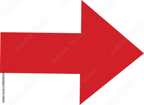 Free Download Red Right Arrow Icon Isolated on White Background - GFXLoad